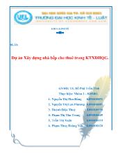 Dự án Xây dựng nhà bếp cho thuê trong ký túc xã đại học quốc gia