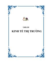 Luận văn Kinh tế thị trường