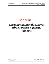 Luận văn Thực trạng và giải pháp đẩy mạnh xuất khẩu gạo của nước ta giai đoạn 2008-2010