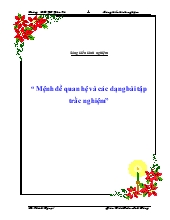 Mệnh đề quan hệ và các dạng bài tập trắc nghiệm