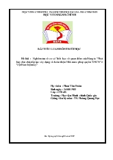 Nghiên cứu về cơ sở Triết học về quan điểm của Đảng ta “Phát huy dân chủ, tiếp tục xây dựng và hoàn thiện Nhà nước pháp quyền xã hội chủ nghĩa” tại Việt Nam hiện nay