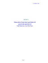 Những nhân tố hình thành, quyết định mối quan hệ hữu nghị đặc biệt Việt Nam - Lào, Lào - Việt Nam