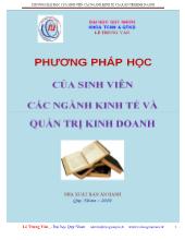 Phương pháp học của sinh viên các ngành kinh tế và quản trị kinh doanh
