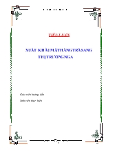 Tiểu luận Xuất khẩu mặt hàng trà sang thị trường Nga