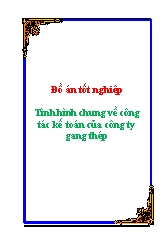 Tình hình chung về công tác kế toán của công ty gang thép