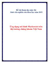 Ứng dụng mô hình Markowizt trên thị trường chứng khoán Việt Nam
