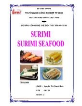 Bộ môn: Công nghệ chế biến thủy sản - Xúc sản - Sutimi seafood