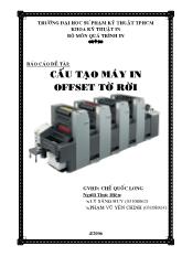 Cấu tạo máy in offset tờ rời