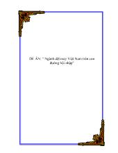 Đề án Ngành dệt may Việt Nam trên con đường hội nhập