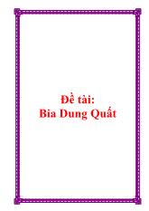 Đề tài Bia Dung Quất