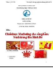 Đề tài Chiến lược Marketing cho sản phẩm bánh trung thu Kinh Đô