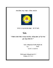 Đề tài Chính sách tài khóa với mục tiêu kiềm chế lạm phát tại Việt Nam giai đoạn 2006 - 2 011
