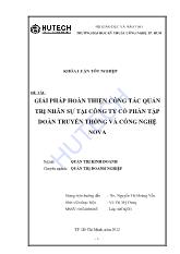 Đề tài Giải pháp hoàn thiện công tác quản trị nhân sự tại công ty cổ phần tập đoàn truyền thông và công nghệ Nova