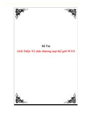 Đề tài Giới thiệu tổ chức thương mại thế giới WTO