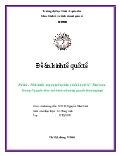 Đề tài Phát triển mạng lưới phân phối bán lẻ G7 Mart của Trung Nguyên theo mô hình nhượng quyền thương mại