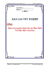 Đề tài Quản trị nguồn nhân lực tại khu dịch vụ dầu khí Lam Sơn