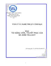 Đề tài Tài động viên, thuyết phục của bà anne mulcahy