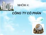 Khái quát chung về công ty cổ phần, tổ chức quản lí công ty cổ phần