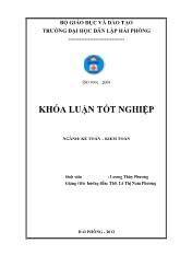 Khóa luận Hoàn thiện tổ chức công tác kế toán doanh thu, chi phí và xác định kết qủa kinh doanh tại công ty TNHH An Phú