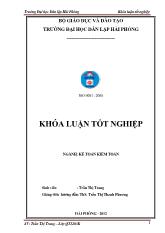 Khóa luận Hoàn thiện tổ chức kế toán doanh thu, chi phí và xác định kết quả kinh doanh tại công ty cổ phần sản xuất và thương mại Đài Loan