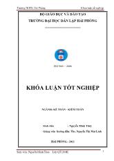 Luận văn Hoàn thiện công tác kế toán doanh thu, chi phí và xác định kết quả kinh doanh tại công ty cổ phần Thành Đồng