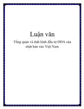 Luận văn Tổng quan và tình hình đầu tư ODA của nhật bản vào Việt Nam