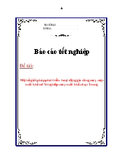 Một số giải pháp phát triển hoạt động gia công may mặc xuất khẩu ở Xí nghiệp may xuất khẩu Lạc Trung