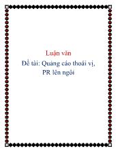 Quảng cáo thoái vị, quan hệ công chúng lên ngôi