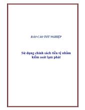Sử dụng chính sách tiền tệ nhằm kiểm soát lạm phát
