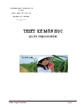 Thiết kế môn học quản trị logistic - Xuất khẩu thanh long sang thị trường Trung Quốc