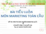 Tiểu luận Bài môn marketing toàn cầu