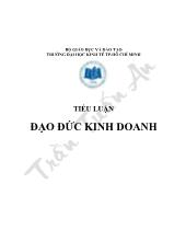 Tiểu luận Đạo đức kinh doanh