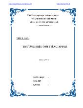 Tiểu luận Thương hiệu nổi tiếng Apple