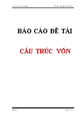 Các nhân tố ảnh hưởng đến cấu trúc vốn trong các doanh nghiệp