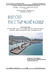 Chuyên đề Kế toán tiêu thụ và xác định kết quả kinh doanh tại công ty TNHH một thành viên cảng Nha Trang