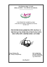 Chuyên đề Phân tích hoạt động tín dụng cá nhân tại ngân hàng thương mại cổ phần Sài Gòn thương tín chi nhánh Cần Thơ