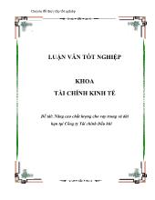 Đề tài Nâng cao chất lượng cho vay trung và dài hạn tại Công ty Tài chính Dầu khí