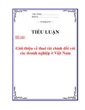 Giới thiệu về thuê tài chính đối với các doanh nghiệp ở Việt Nam
