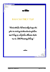 Hoàn thiện kế toán tập hợp chi phí và tính giá thành sản phẩm tại Công ty cổ phần đầu tư dịch vụ và thương mại Phương Đông