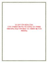 Luận văn Công ty TNHH chung về công ty TNHH thương mại tin hoc và thiết bị văn phòng