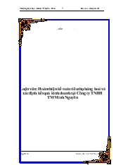 Luận văn Hoàn thiện kế toán tiêu thụ hàng hoá và xác định kết quả kinh doanh tại Công ty TNHH thương mại Minh Nguyên