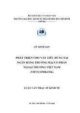 Phát triển cho vay tiêu dùng tại ngân hàng thương mại cổ phần ngoại thương Việt Nam (vietcombank)