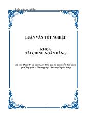 Quản trị và nâng cao hiệu quả sử dụng vốn lưu động ở Công ty In -Thương mại - Dịch vụ Ngân hàng