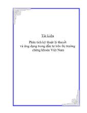 Tài liệu Phân tích kỹ thuật lý thuyết và ứng dụng trong đầu tư trên thị trường chứng khoán Việt Nam