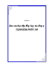 Tiểu luận báo cáo tổng hợp tại công ty TNHH Kim Phúc Hà