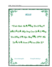 Tình hình hoạt động tín dụng và một số giải pháp nâng cao chất lượng tín dụng tại ngân hàng đầu tư và phát triển Việt Nam - Sở giao dịch II