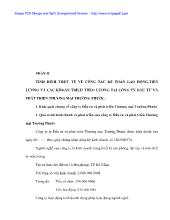 Tình hình thực tế về công tác kế toán lao động - Tiền lương và các khoản trích theo lương tại công ty đầu tư và phát triển thương mại Trường Phước