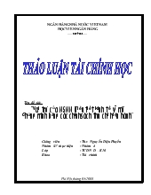 Vai trò của ngân sách nhà nước điều tiết kinh tế vĩ mô Chứng minh bằng các chính sách thu chi hiện hành