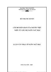 Câu đố dân gian của người việt nhìn từ góc độ ngôn ngữ học