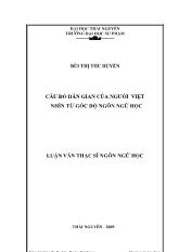 Câu đố dân gian của người việt nhìn từ góc độ ngôn ngữ học